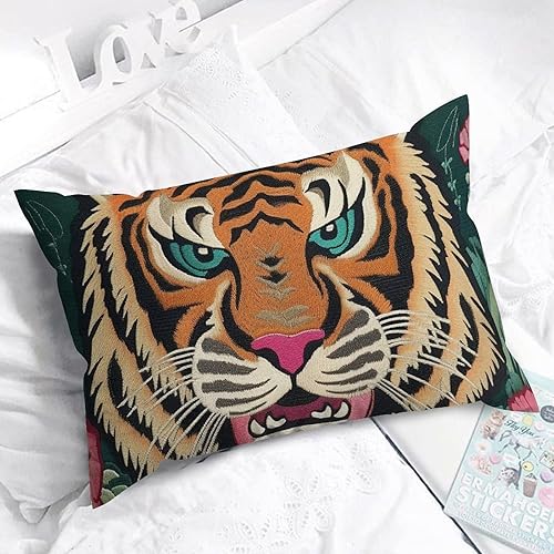 Vista 755 de ArogGeld Chinoiserie - Fundas de almohada escénicas asiáticas, estilo asiático, funda de almohada azul y verde Kelly, funda de cojín para decoración