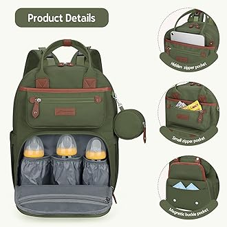 Maelstrom Diaper Backpack, 30L Army Green