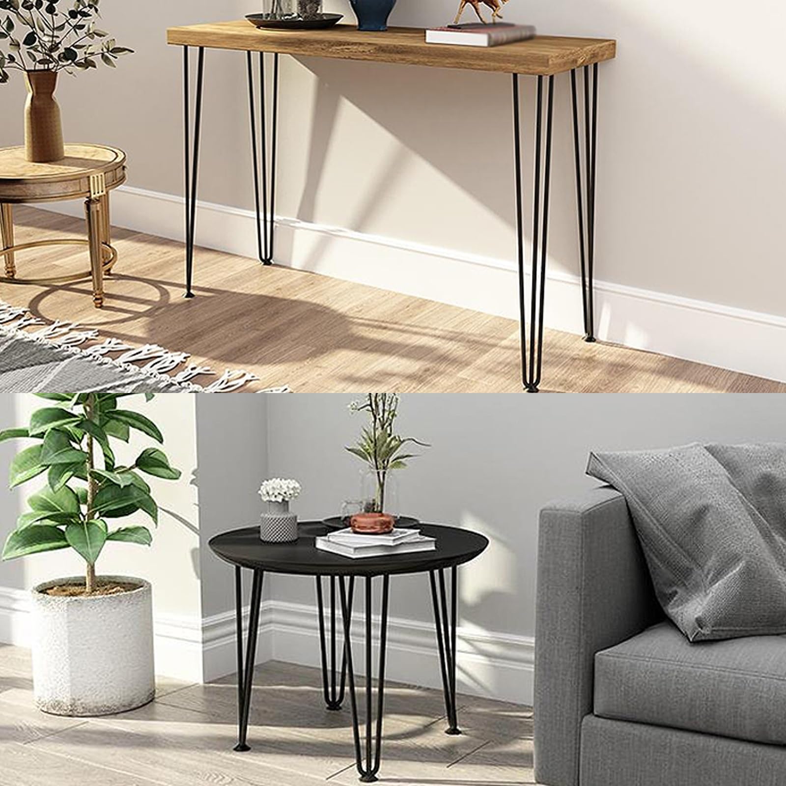 ソファ用　アイアン脚  4本 Amazon.co.jp: 北欧スタイル アイアン脚 4本セット シャープ