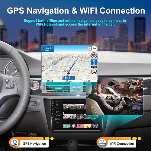 Miniatura 4 de 2 GB+32 GB CarPlay Android Auto Car Stereo Android 11 Radio de coche para BMW Serie 3 2005-2011 (E90E91E92E93) 9 pulgadas pantalla táctil audio del