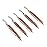 BOOSTEADY 5 Pcs Phosphor Bristle Bronze Bore Gun Cleaning Brush for Pistol Shotgun with 50 Professional Square Patches Multi-Caliber