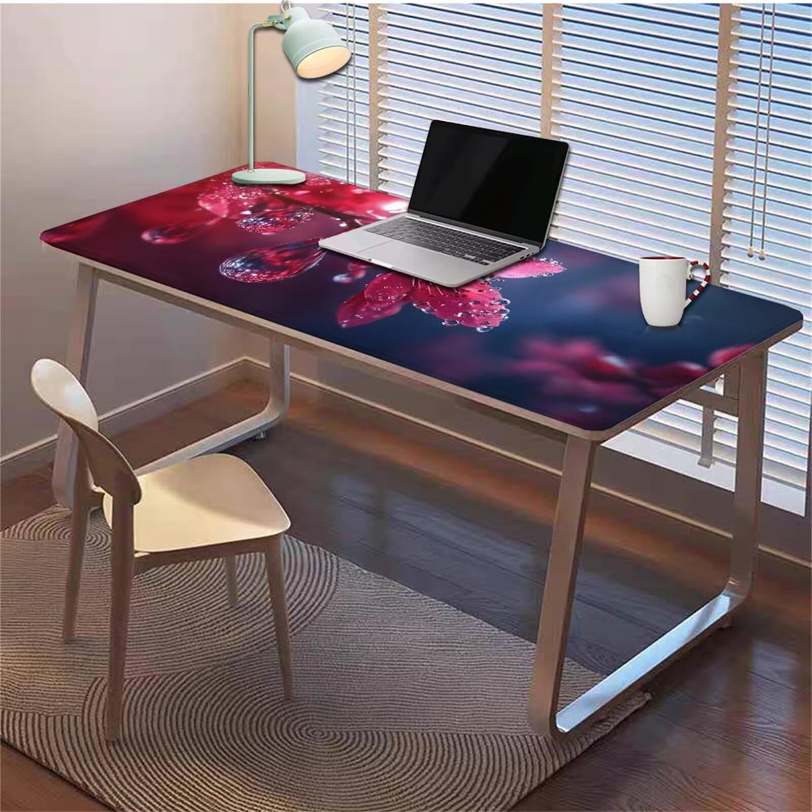 Gamingowa podkładka pod mysz 1200 x 600 x 3 mm, XXL, wodoszczelna, odporna na ścieranie, z przyszytymi krawędziami, podkładka na biurko, poprawia prędkość i precyzję pod laptopa, komputer, wzór