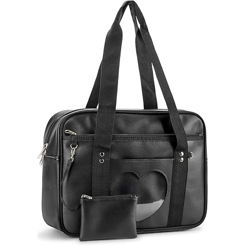 STEAMEDBUN Kawaii Ita Bag Japanese School Bag Cute Tote Bag Large Shoulder Anime Heart Purse