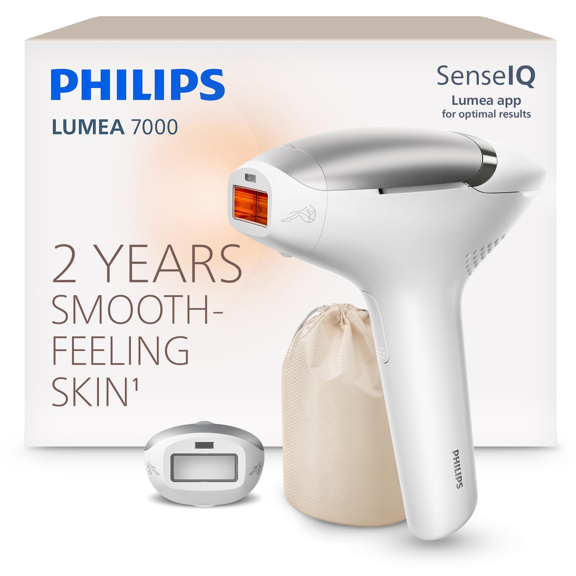 Philips Lumea 7000 IPL Hair Removal Device for Long-Lasting Smooth Skin