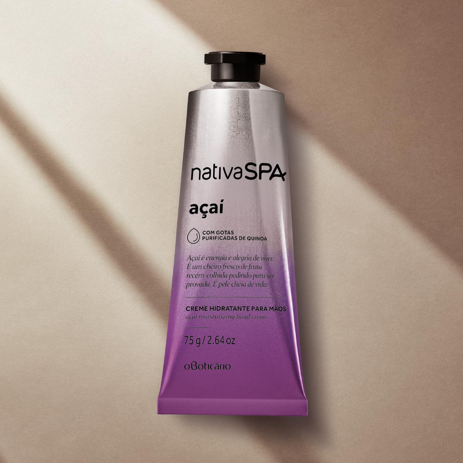 O Boticário Nativa SPA Açaí Coffret Set Regali Per Le Donne Cura della Pelle 2 Prodotti | Olio Per Il Corpo Profumato 200ml e Crema Per Le Mani Profumata 75g