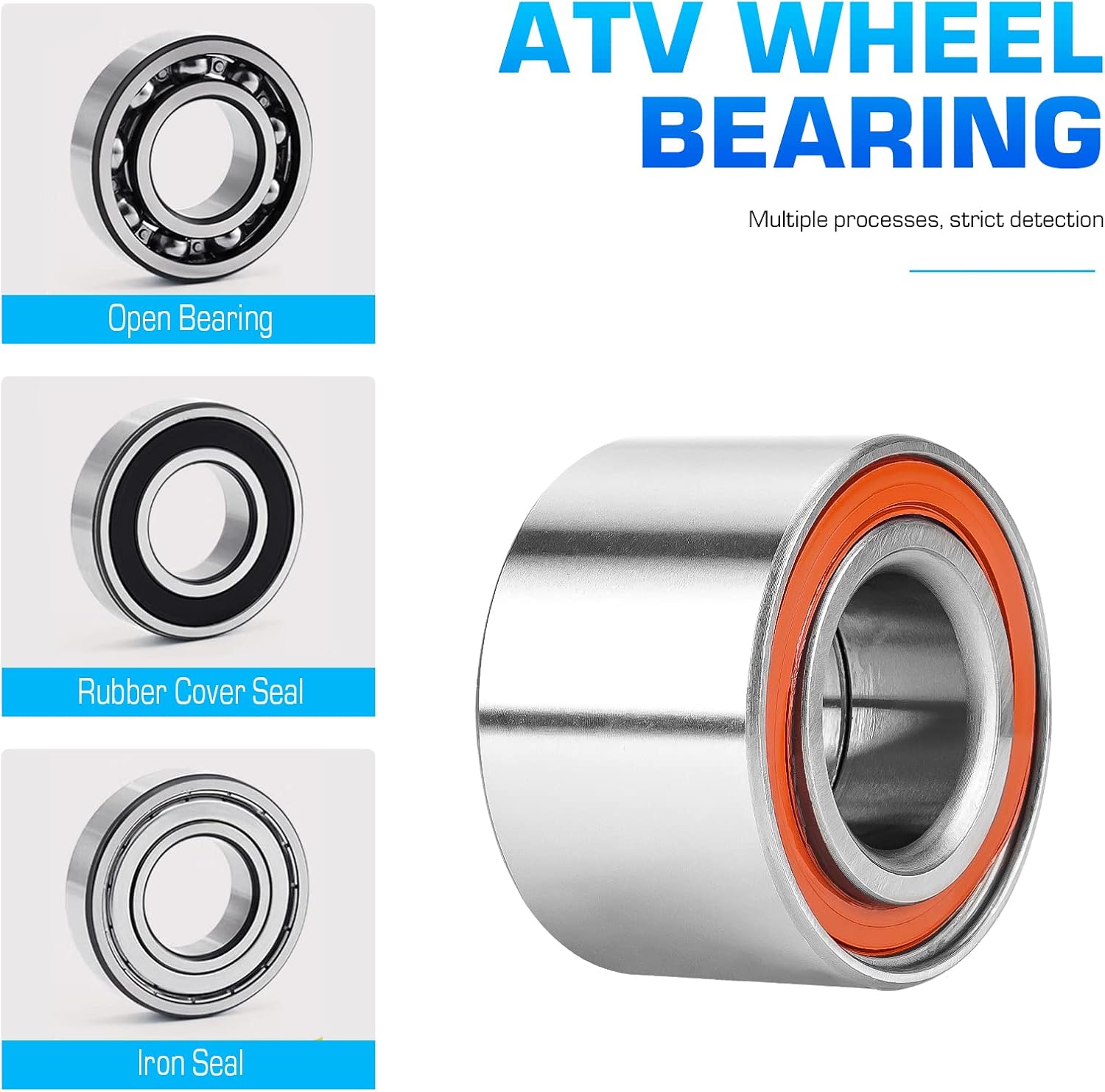 Front Left or Right CV Axle & Wheel Bearing Kit for Can Am Commander 800/1000 4X4 2011-2020, 2 CV Axles and 2 Wheel Bearings