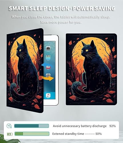 Vista 84 de Funda para Kindle de 6 pulgadas (11.ª generación, versión 2024/2022) delgada de piel sintética, ajustable, multiángulo, Smart Shell con función