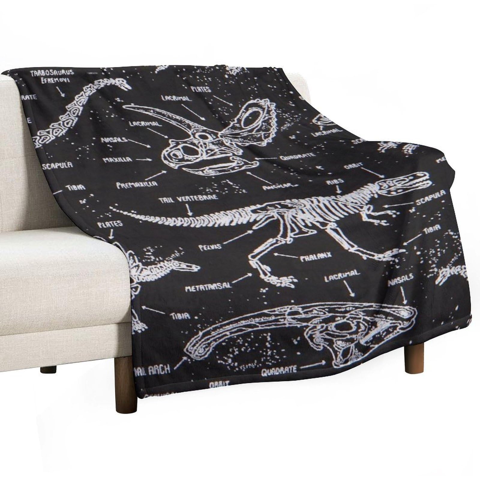MHYRAC Flannel Blanket, Jurassic Dinosaurs Throw Blanket for Couch Sofa Bed Office, Soft And Comfortable Without Pilling