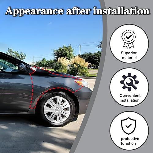 Miniatura 6 de CarPartsDepot Guardabarros lateral derecho del pasajero del panel delantero del cuarto sin orificio de luz de señal de giro compatible con Toyota