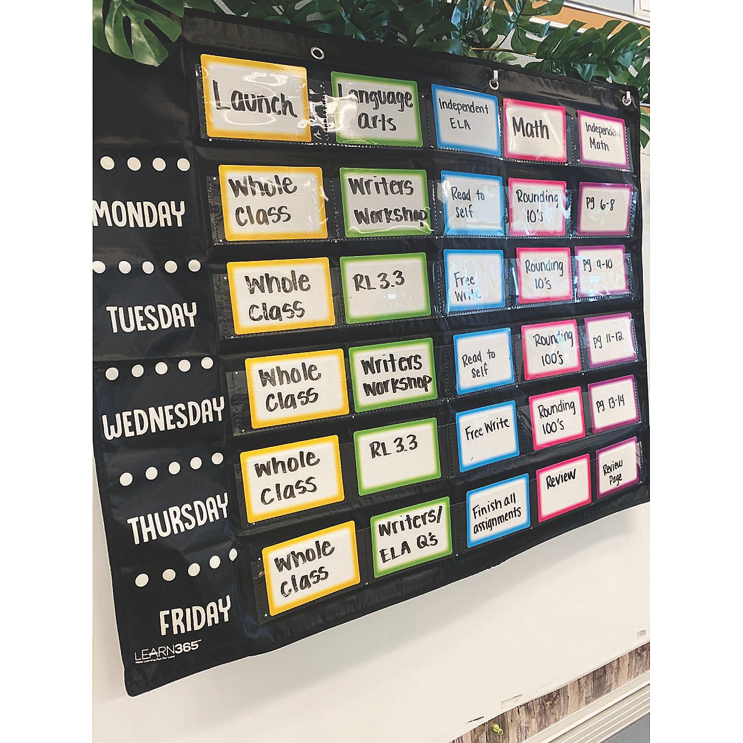 Fun Express Small Group Rotation Pocket Chart - 37 Pieces - Educational and Learning Activities for Kids Disco - Classroom Teacher Must Haves School Supplies - Image 4