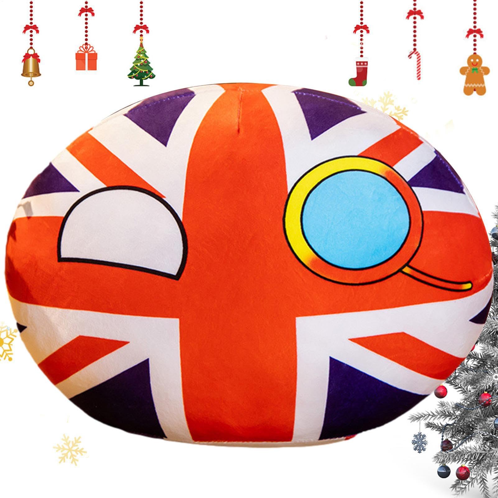 Generisch Countryballs Juguetes de Peluche, Juguetes de Pelota Nacional Rellenos, Cojines Decorativos para decoración del hogar, Juguetes de Regalo de Viaje