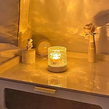 Amazon.co.jp : AOYYOA 波ランプナイトライト 水の波紋ナイト