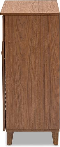Miniatura 6 de Baxton Studio Gabinetes del zapato, tamaño único, nogal, 156-9388-AMZ