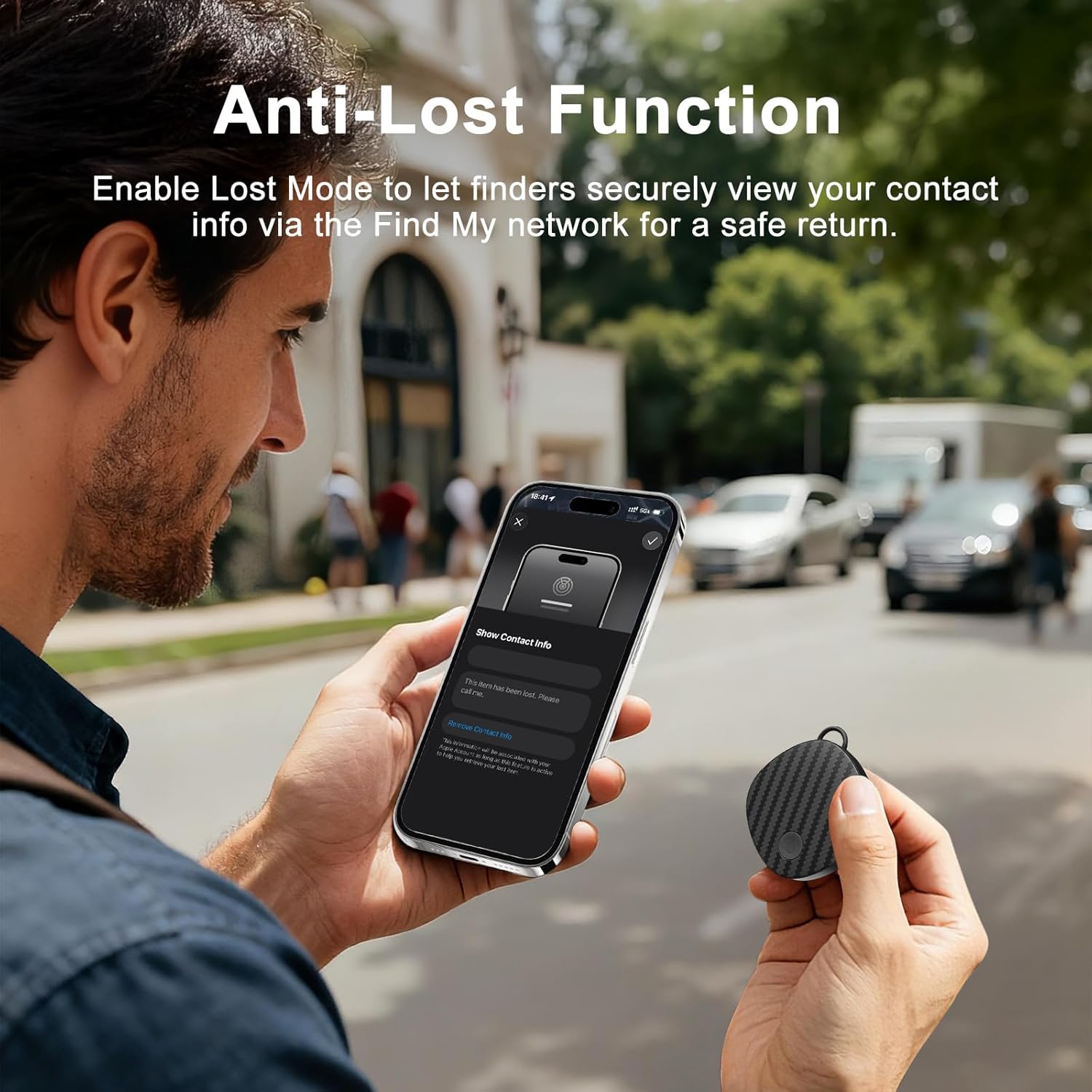 [2026 New] Air Tracker Tags-4 Pack, Bluetooth Air Tracker Compatible with Apple Find My Network (iOS Only), Smart Tag Item Finder for Keys, Wallet, Luggage, Backpack - Fast Location Updates - Image 4