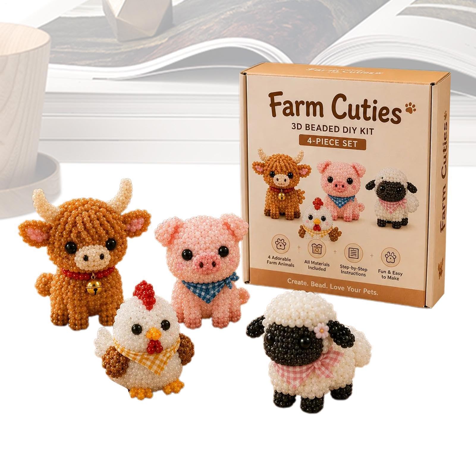 Abalorios artesanales y kit DIY animales 3D para principiantes 8