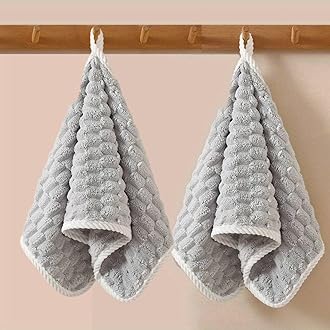 LINEAR Microfiber Hand Towels/Small Size Towel/Face Towel/Towel for Men, Women & Babies/Ultra Soft, Absorbent & Quick Dry Towels for Gym, Travel 300 GSM (Grey)