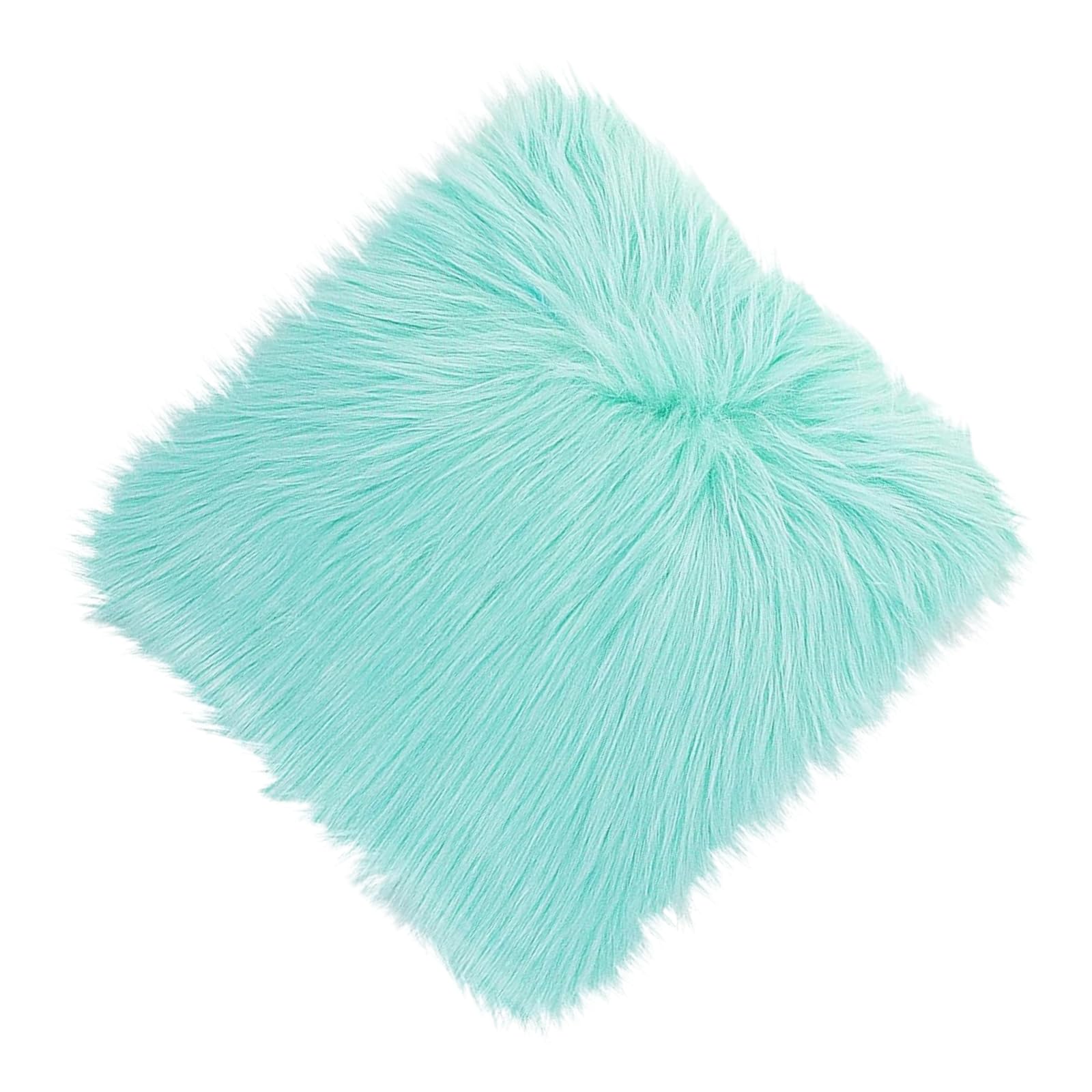 NINGDAN 12inch Square Small Faux Fur Sheepskin Cushion Soft Plush Area Rug,Photo Background for Small Product Desktop Photography,Display and Decor,