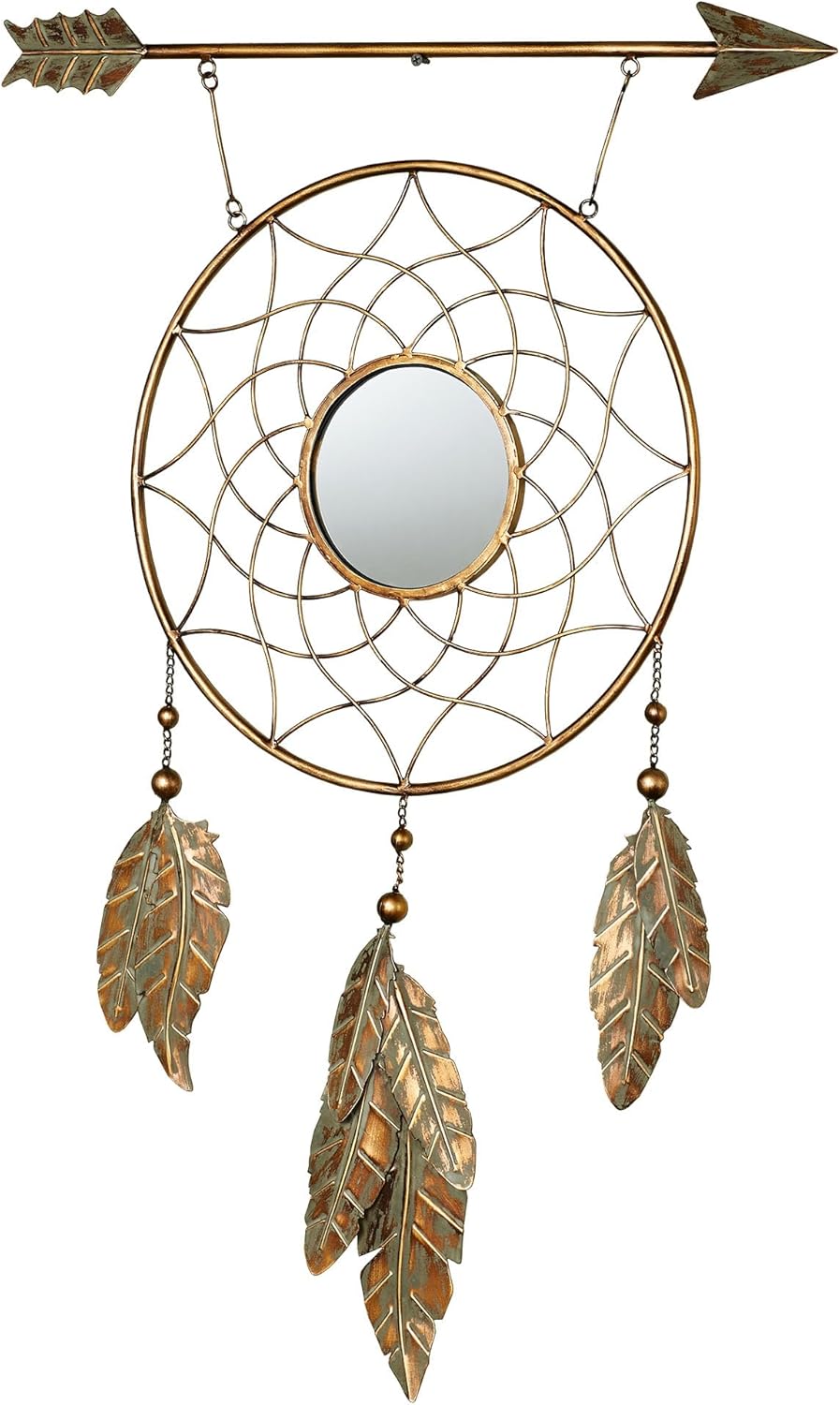 Touch of Class Rory Dream Catcher Golden Bronze Metal Wall Art