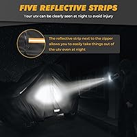 Vista 3 de Funda RZR, funda Kemimoto para UTV impermeable para todo tipo de clima, cubierta resistente con tiras reflectantes y cremallera lateral compatible