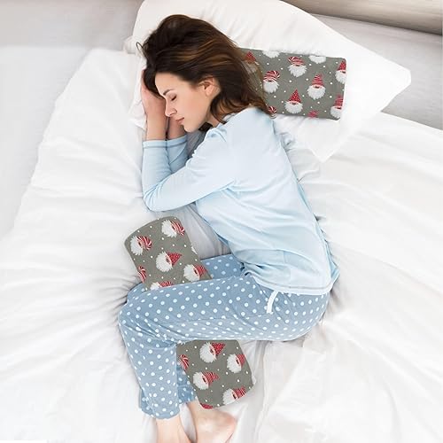 Miniatura 6 de Christmas Gnomes Dwarf Bed Bolster Pillow Cylinder Neck Roll Pillow Small Round Pillows Decorative Throw Pillows Round Cylinder Pillow