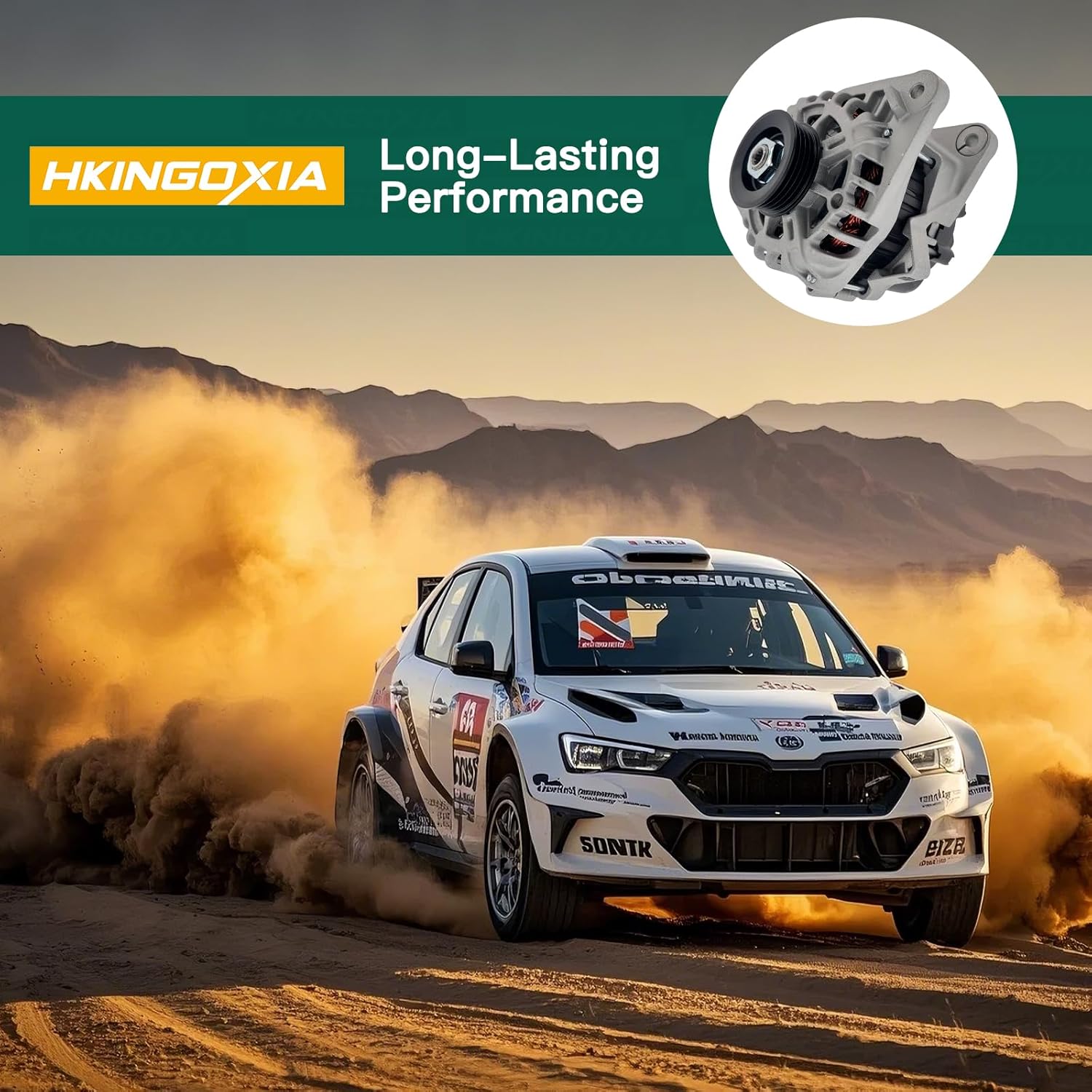Automotive Alternator Fit for: 2007-2012 Hyundai® Elantra 2.0L, 2010 2011 Kia® Soul 2.0L, 2007-2009 Spectra 2.0L, 2007-2010 Sportage 2.0L 2655635