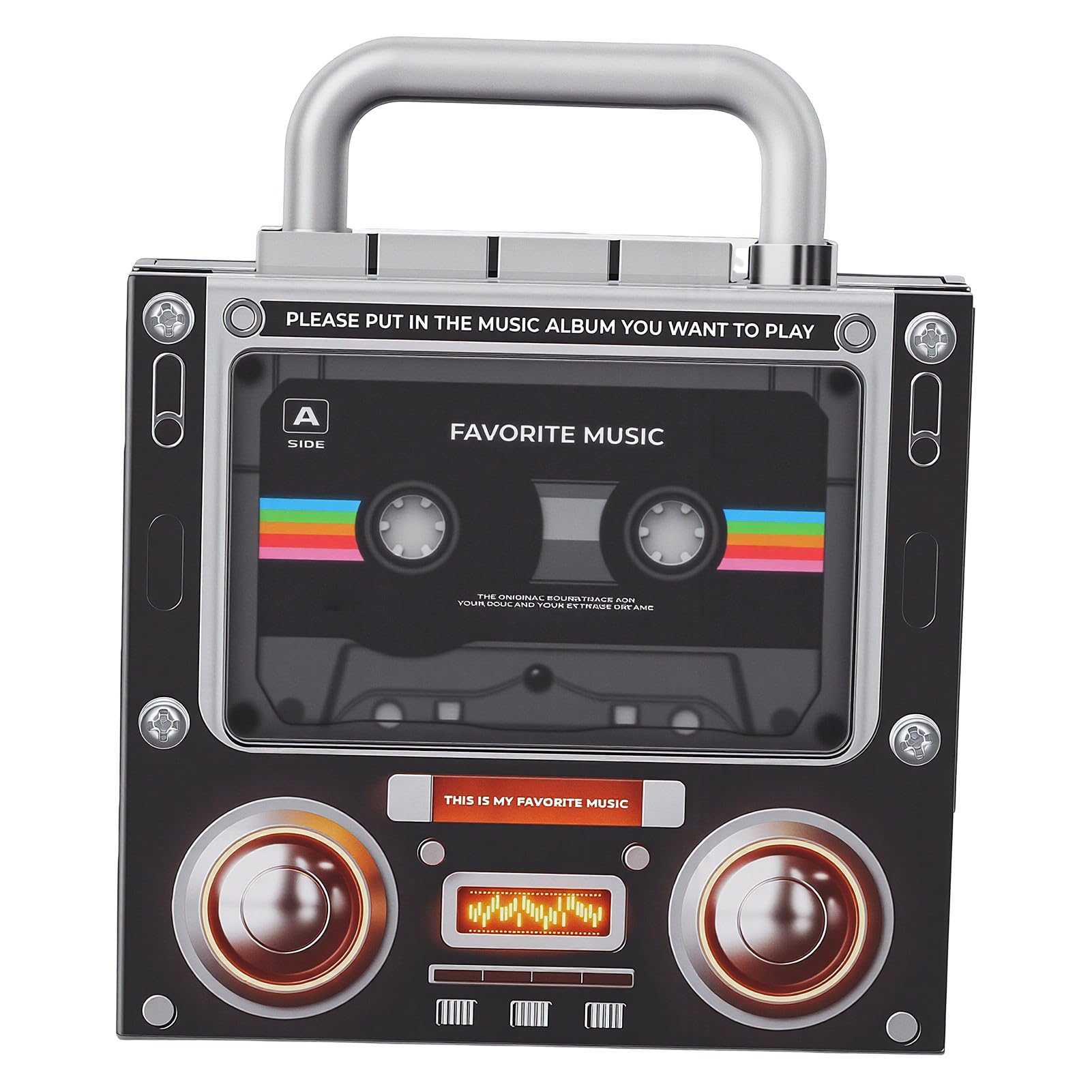 Yctze Musique Aimant de Réfrigérateur, Design Cassette Rétro 256GB