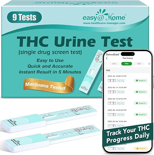 Miniatura 24 de 10, 15, 25, 50, 100 pack Easy @ Home marihuana (THC) Single Kit de pruebas de drogas de panel – individualmente envuelto Single Panel THC