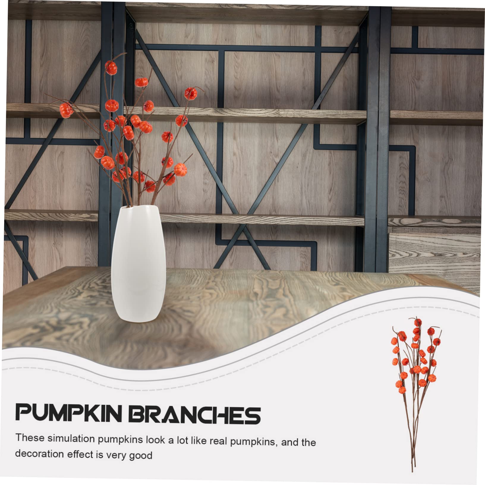 ABOOFAN 2sets Halloween Ornamente Kürbis Gefälschte Kürbis Wohnkultur Für Wohnzimmer 4 Stücke * 2