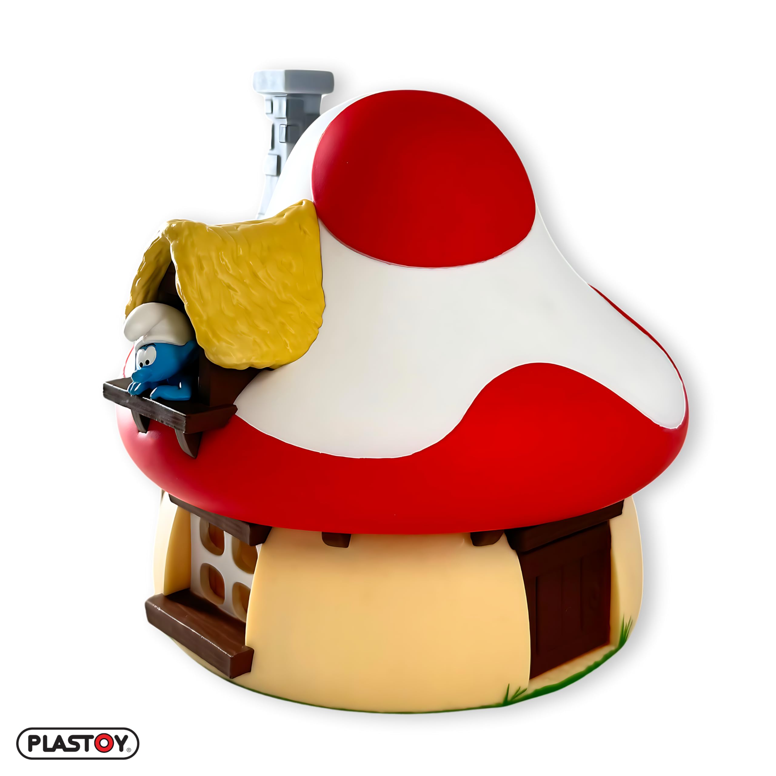 Plastoy Die Schlümpfe Sparschwein Pilzhaus - PVC - 15 cm
