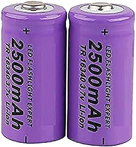 Baterías De 3.7 V 2500 MAh, Linterna LED Recargable, Luz De Emergencia, Cámara De Control Remoto, 2 Unidades