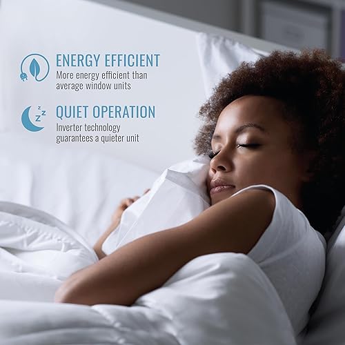 Miniatura 9 de Keystone Energy Star - Aire acondicionado inversor montado en ventana de 8,000 BTU con calor suplementario, unidad de aire acondicionado de ventana