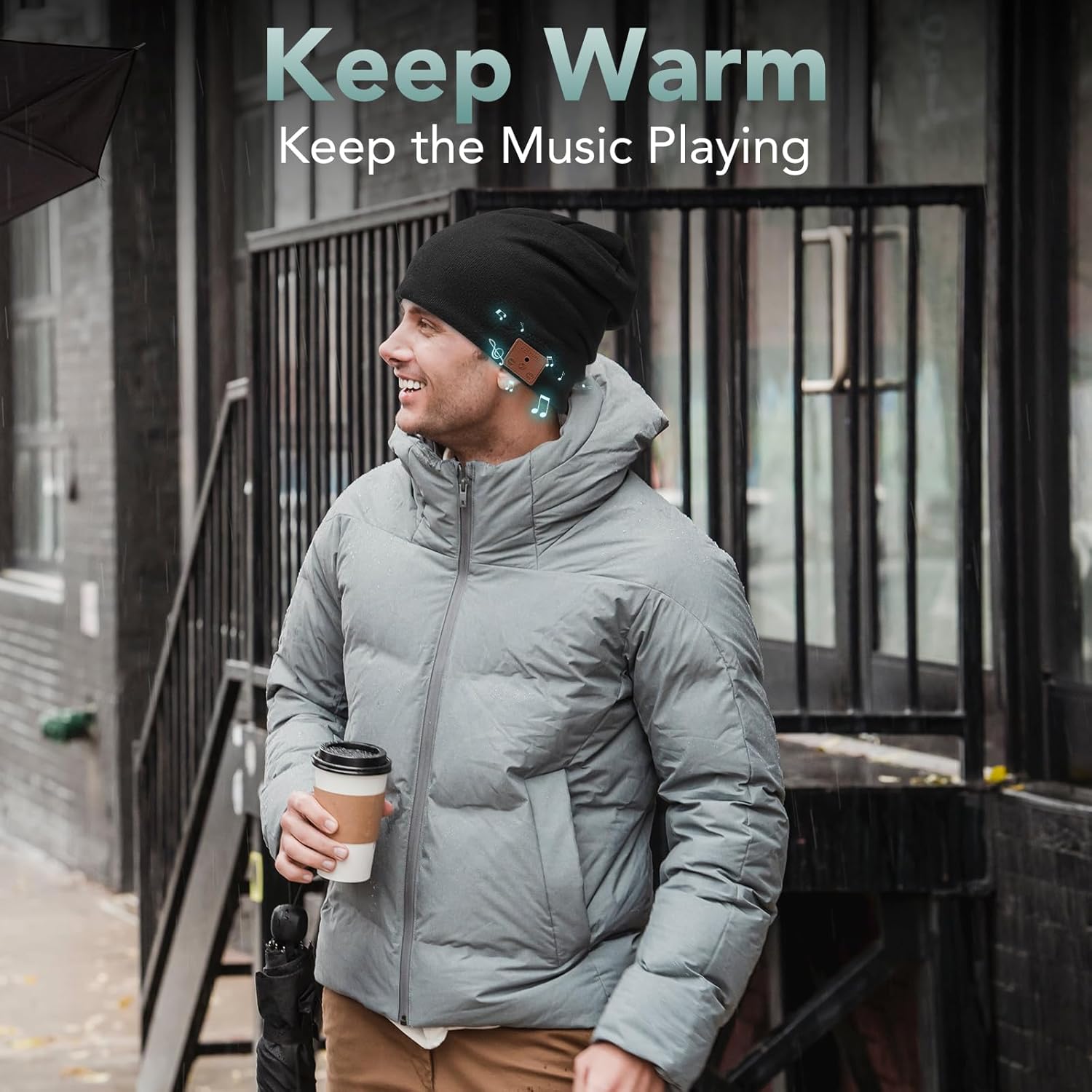 2024 Bluetooth Beanie, Wireless Beanie Headphones, Stylish Sleek Shape Bluetooth Hat, HD Stereo Sound, Built-in Mic, Tech Gifts for Men Women Friends Family Teens Boys Girls (Black) 2024 Bluetooth Beanie, Wireless Beanie Headphones, Stylish Sleek Shape Bluetooth Hat, HD Stereo Sound, Built-in Mic, Tech Gifts for Men Women Friends Family Teens Boys Girls (Black)