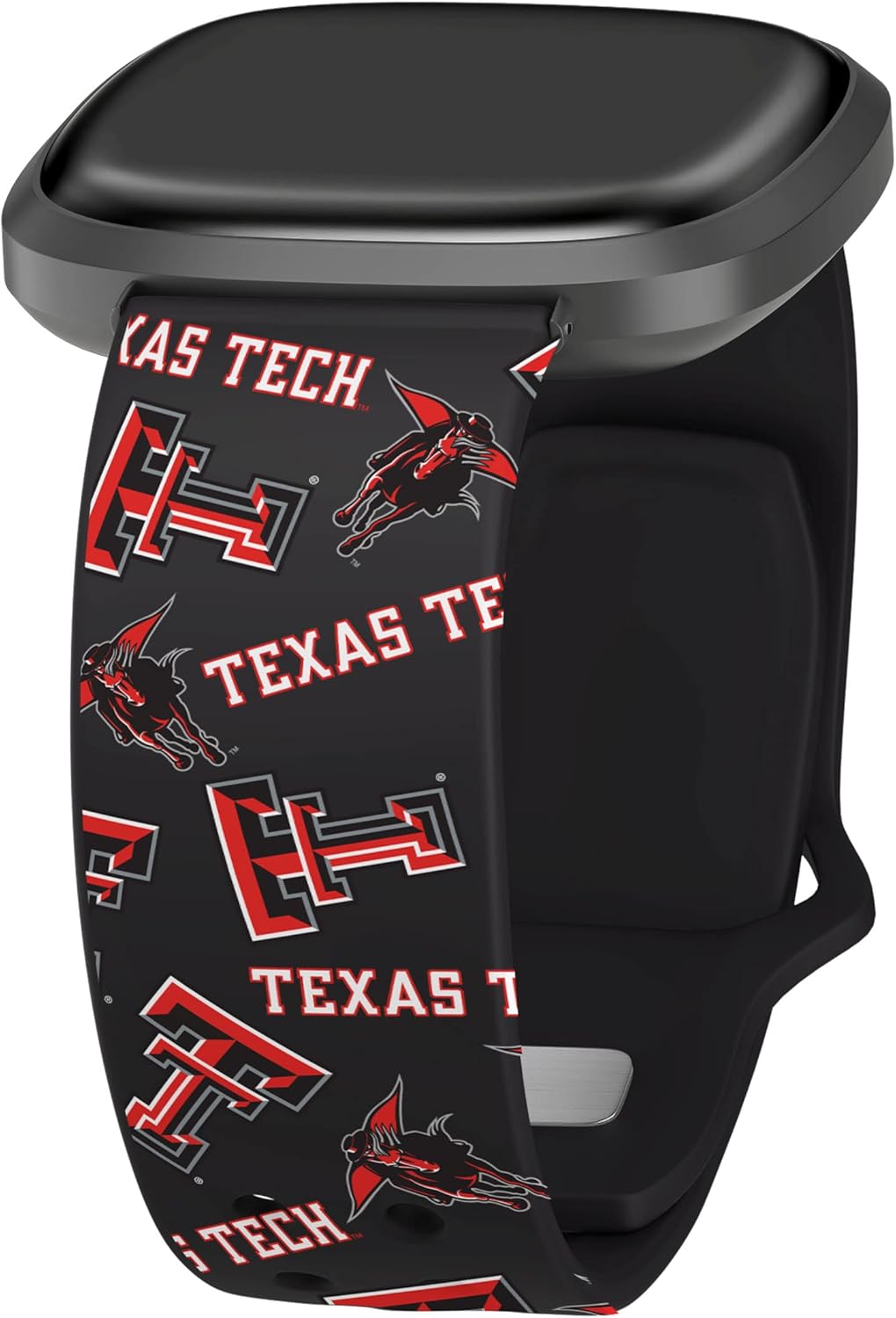Affinity Bands Texas Tech Red Raiders HD Watch Band Compatible with Fitbit Versa 3 and Sense