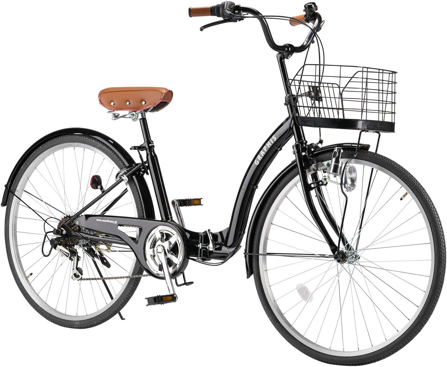 GRAPHIS GR-CITY OT-26 26インチ 折り畳み自転車 シティサイクル 一般車 6段変速 自転車 メンズ レディース ママチャリ おしゃれ 通販