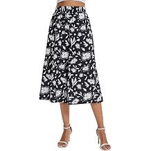 sissycos Capri Pants Women High Waisted Floral Printed Pockets Wide Leg | lightweight drape, relaxed leg shape, pull-on comfort, travel-friendly styling, machine washable