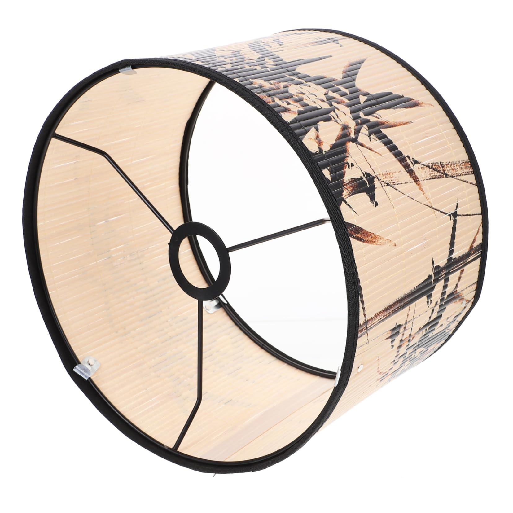 Amazon.co.jp: MERRYHAPY レトロスタイル竹製ペンダントランプシェード