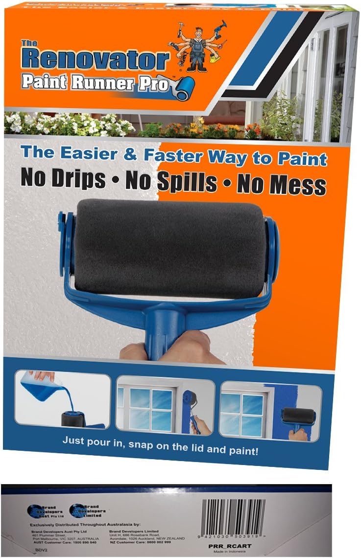 Paint Runner Pro by Renovator - No Prep, No Mess. Simply Pour and Paint to Transform Any Room In Just Minutes