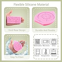 Vista 2 de ZiXiang Steampunk Gear - Molde de silicona para brújula, engranajes, dientes, fondant, para decoración de tartas con temática de viaje steampunk