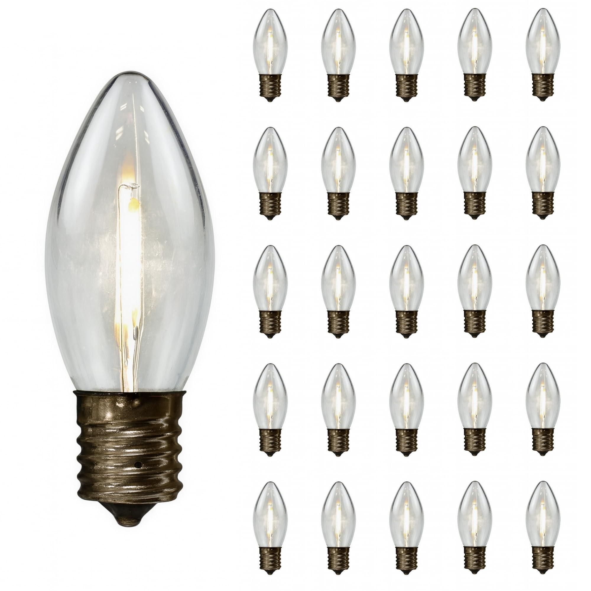 Amazon.com : Holiday Bright Lights Pure White C9 Transparent