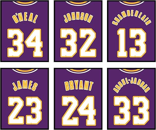 TnT Prints TMO2 Lakers Decor, decoración de pared de los Lakers, decoraciones de Los Angeles Lakers, póster de Los Angeles Lakers, póster de Los