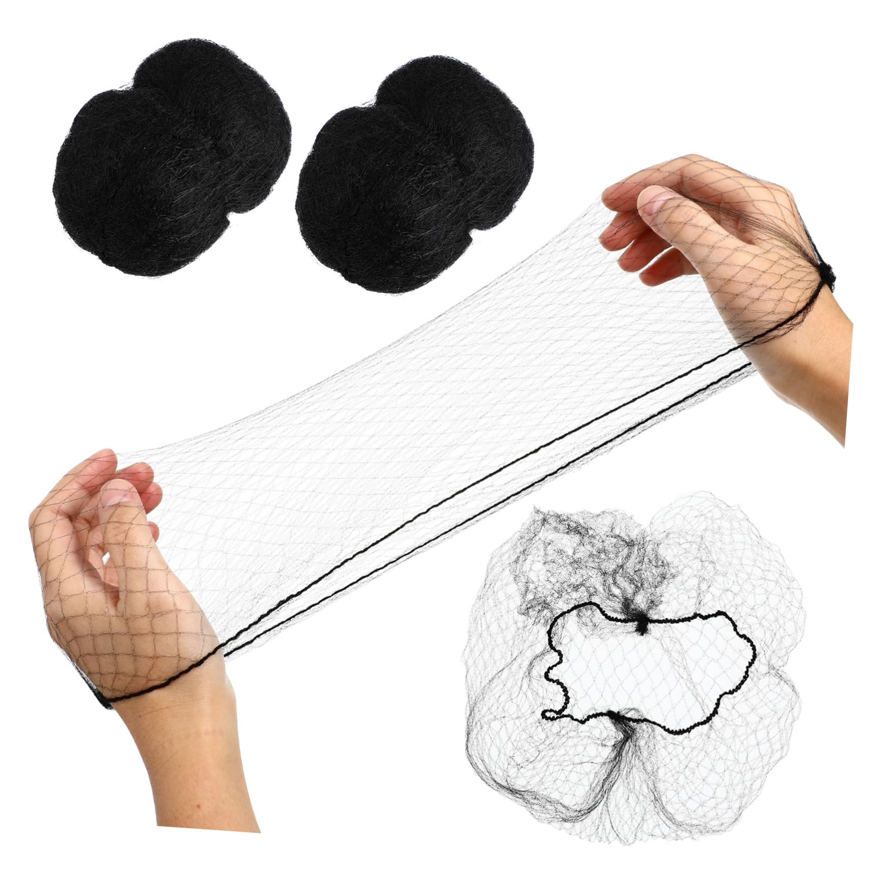 10er-Sets Haarnetze Catering-haarnetz Haarnetz Zum Kochen Schwarz Bequem Für Den Tagesgebrauch 100 Stück * 10