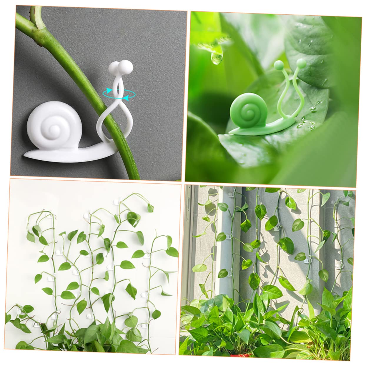 YARNOW 4 Set Porta Viti per Piante Clip per Piante Plant Clips Pianta Appendini per Piante Coperto Propagazione Strumento per Piante da Giardino Clip di Fissaggio Plastica 30 Pezzi * 4