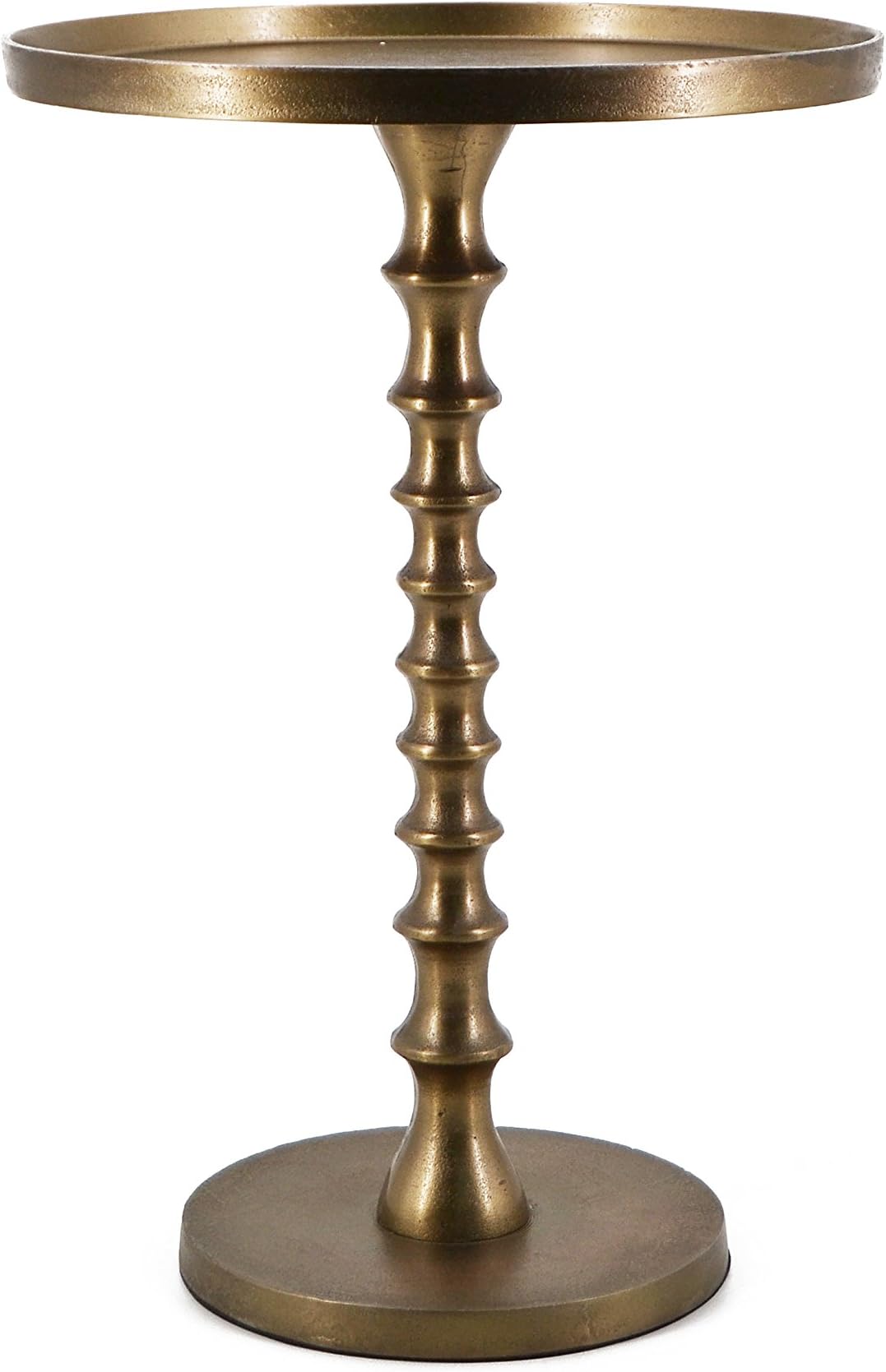 moycor Antique Side Table, Metal, Bronze, 35 x 35 x 50 cm