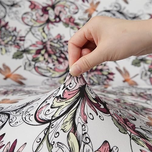 Vista 124 de MIFXIN Funda de sofá sin brazos, funda elástica plegable para sofá cama, sin reposabrazos, protector de muebles de elastano impreso lavable, sin