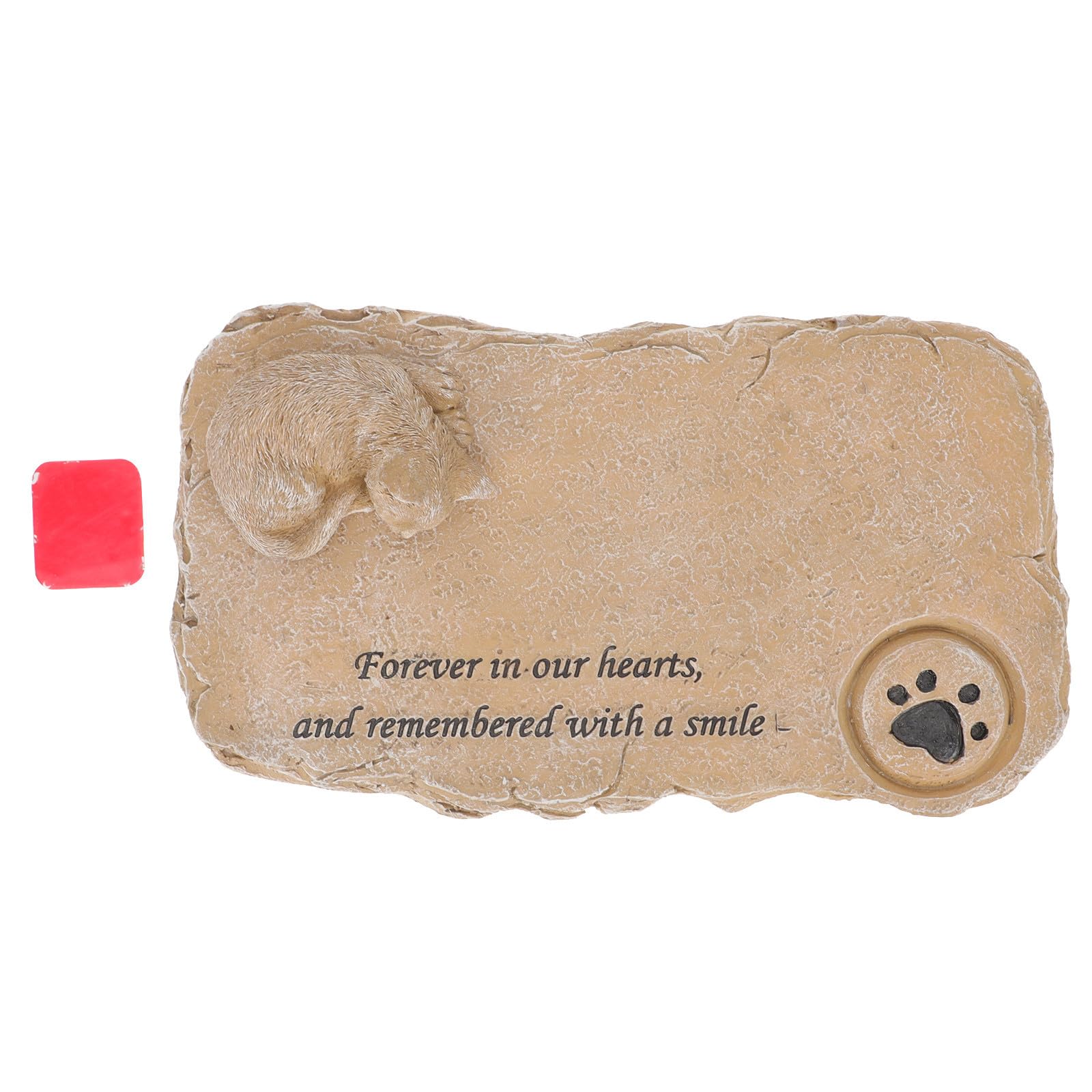PartyKindom Piedra Conmemorativa para Gatos de Jardín Gatito de Resina