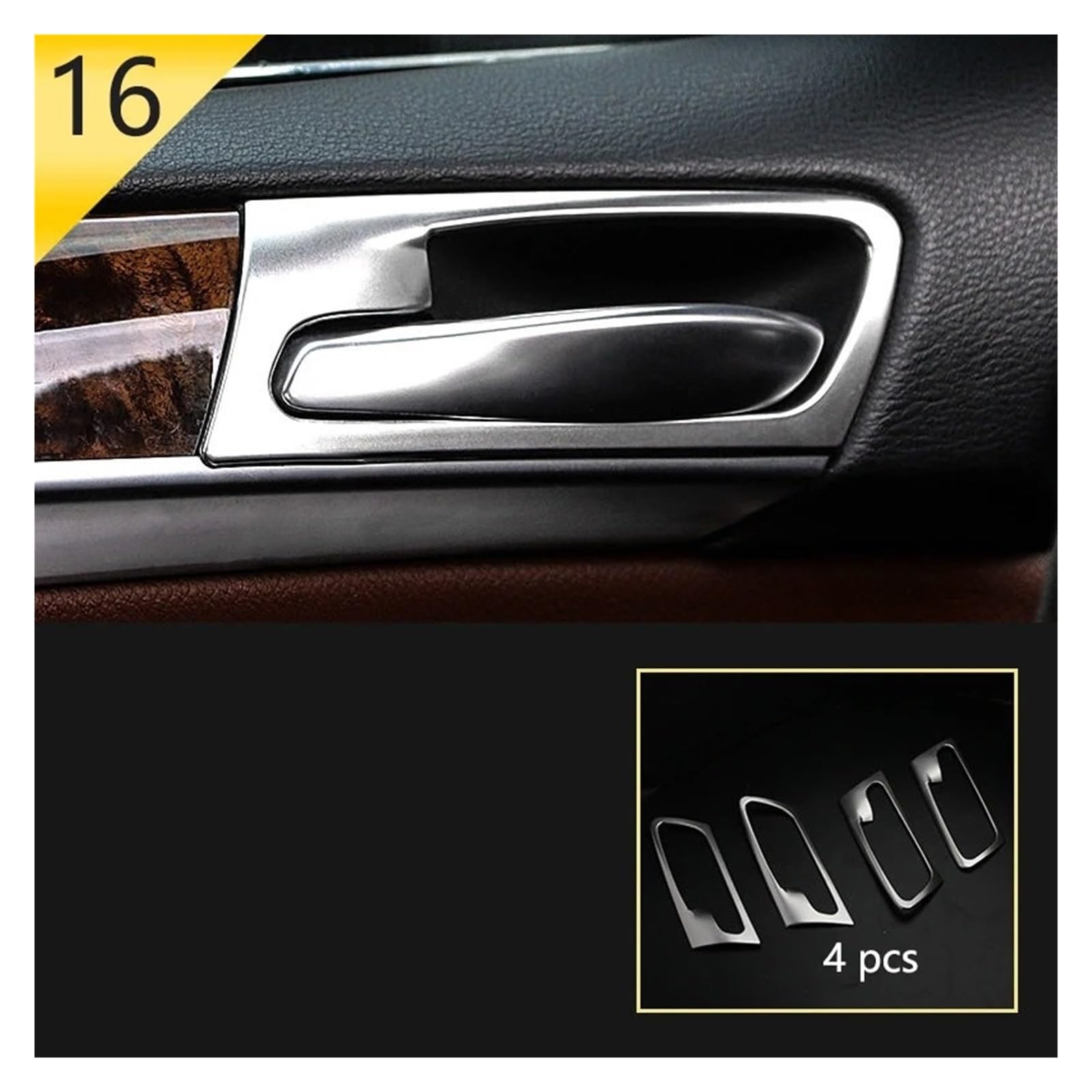 Molduras Interiores Para Para X5 Para X6 E70 E71 Cabeza Engranaje Puerta Interior Panel Control Ventanas Pegatina Interior Coche Accesorios Cubierta Embellecedora(Style 17)