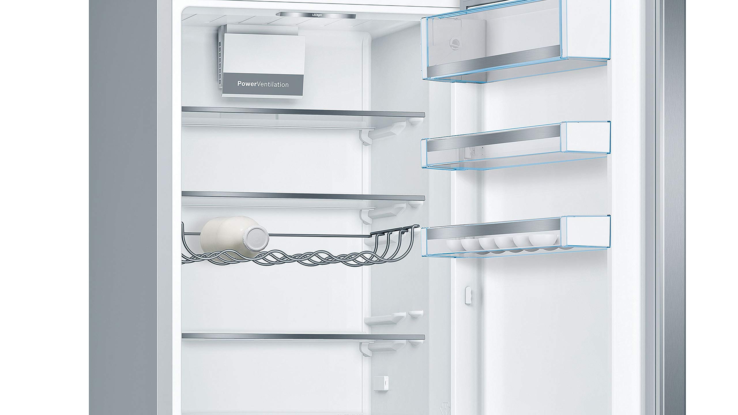 Bosch Série 6 KGE398IBP Réfrigérateur combiné pose-libre 201 x 60 cm Inox anti trace de doigts