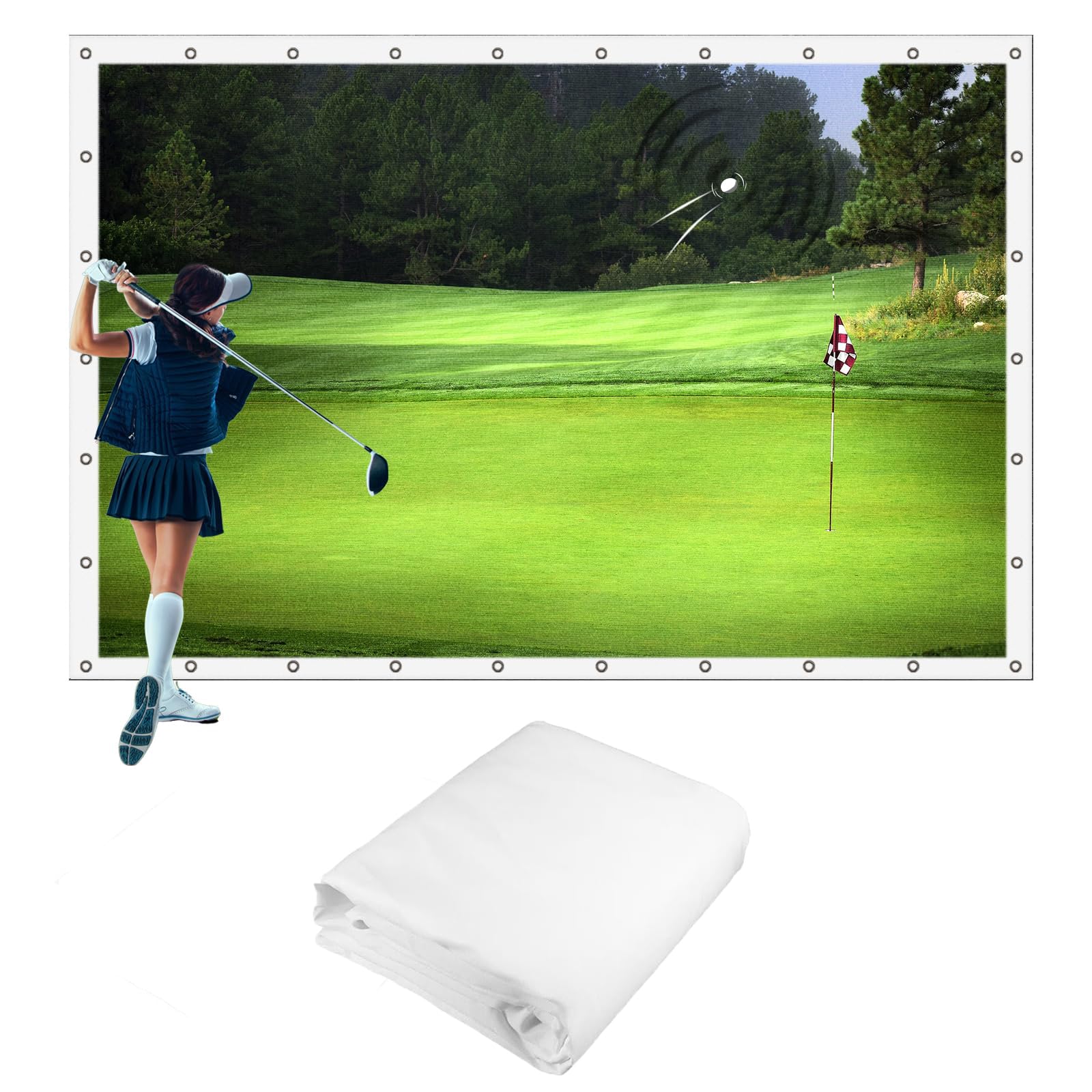 Amazon.co.jp: ゴルフシミュレーターインパクトスクリーン、ゴルフ