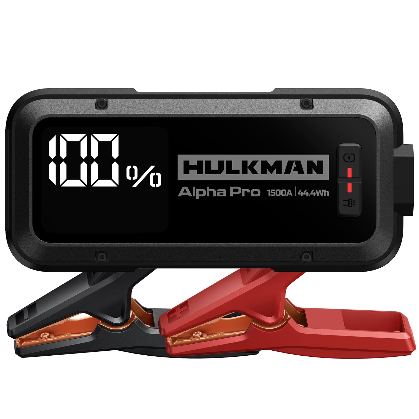 Buy HulkmanAlpha Pro, Solid Black, 1500A 44.4Wh Smart Jump Starter ...