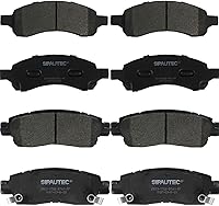 Vista 66 de Juego de pastillas de freno delanteras y traseras de 4 ruedas de repuesto de pastillas de freno de disco de cerámica para Nissan Pathfinder